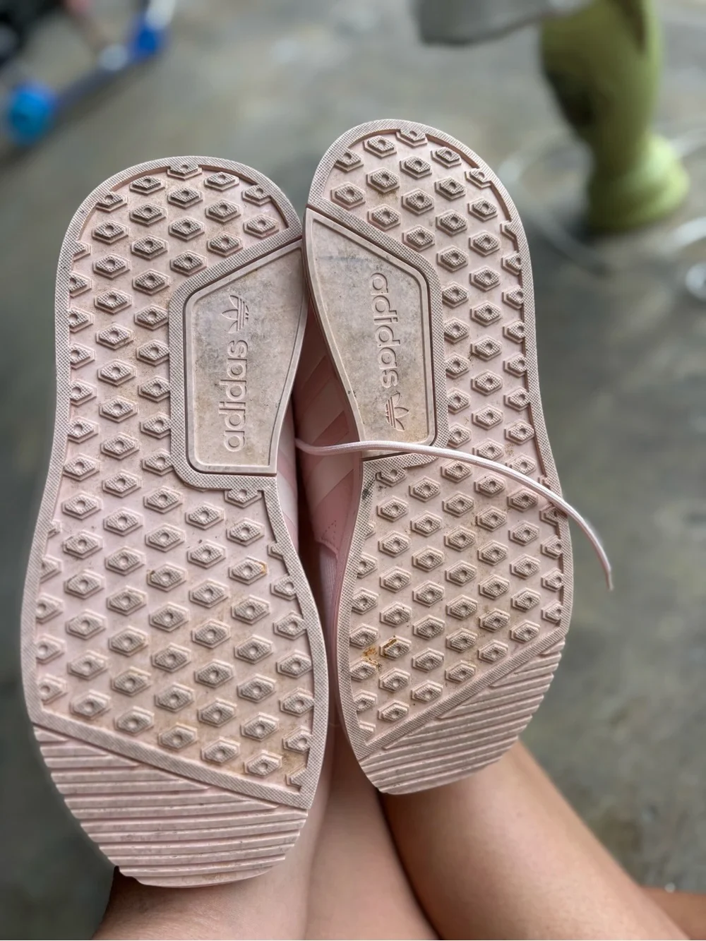 adidas Women’s Pink Mesh Athletic Sneakers